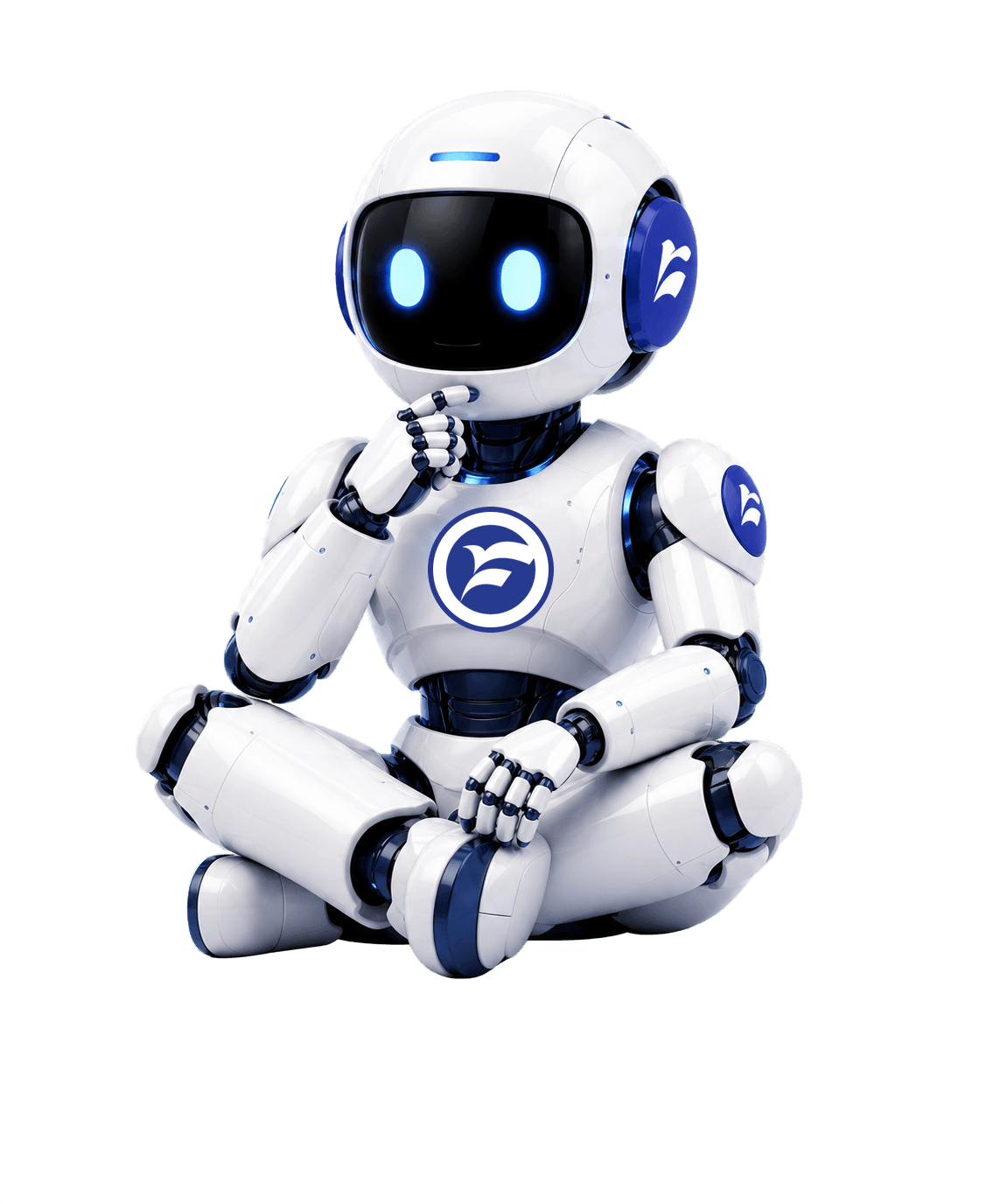FlyTradr AI mascot thinking through a trading workflow